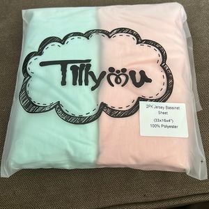2 pack jersey bassinet sheet